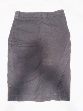 Banana Republic Black Pencil Skirt with Front Slit